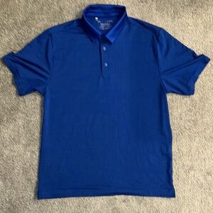 Men's Under Armor Blue Polo Golf Shirt